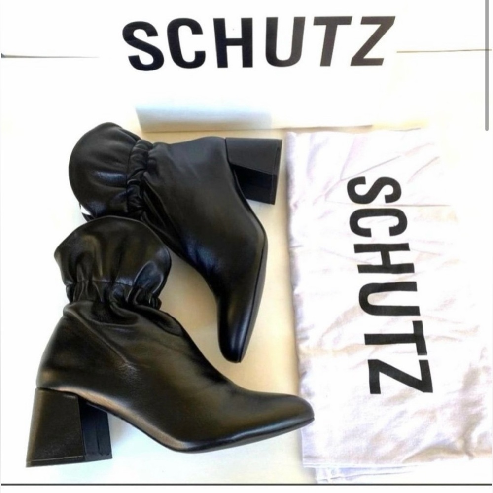 SCHUTZ Black Ankle Booties for Women